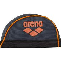 arena アリーナ メッシュキャップ ブラックXFオレンジ Mサイズ ARN-6414 BFOG | 水泳 スイミング トレーニング プール 帽子 スイミングキャップ スイムキャップ | desir de vivre-zacca