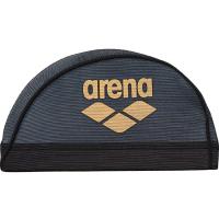 arena アリーナ メッシュキャップ ブラックXゴールド Sサイズ ARN-6414 BGD | 水泳 スイミング トレーニング プール 帽子 スイミングキャップ スイムキャップ | desir de vivre-zacca