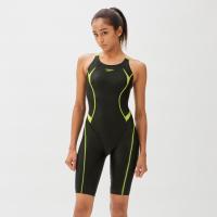 speedo スピード FLEX SX S-OP KNEE クリアGR Mサイズ SCW12302F CG | スポーツ 服 レディース 競技水着 水着 伸縮性 はっ水性 フィット グリーン ブラック | desir de vivre-zacca