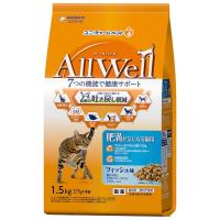 AllWell 肥満が気になる猫用 フィッシュ味挽き小魚とささみフリーズドライパウダー入り 1.5kg(375g×4袋) | トキワダイレクト ヤフー店