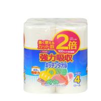 フェルミ強力吸収キッチンタオル 2倍巻 1パック（4ロール入） 4970240162355　台所消耗品 | トキワダイレクト ヤフー店