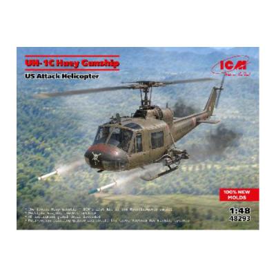 米軍放出品　米軍　UH−1 操縦桿　ヒューイ　送料無料 ICM 送料無料◇ICM 1/48 UH-1C ヒューイ・ガンシップ(米軍攻撃