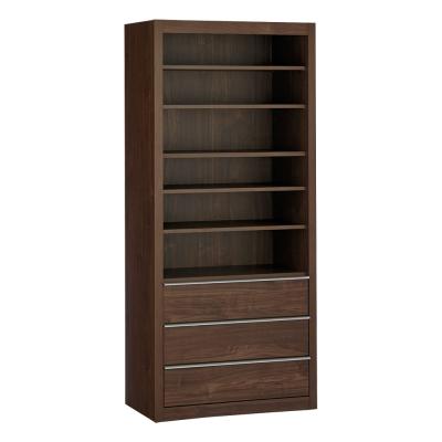 ウォールナット無垢材チェスト（家具、インテリア用品）（色：シルバー