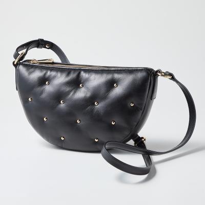 ROBERTA GANDOLFI ブラック ショルダーバッグ A silhouette that transforms, three modes of use, a contemporary