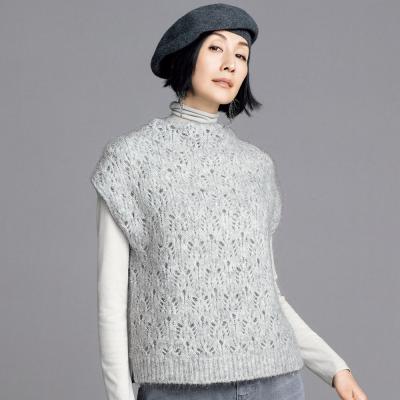 透かし編みベスト（dinos／レディースTシャツ、カットソー）｜トップス