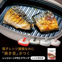 レンジメートプロ 電子レンジ専用調理器 レンジで焼き魚 魚焼き プレート 時短 料理 食器 焼き目 レンジメートPRO グランデ ディノス AR2151