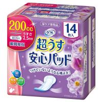 リフレ 超うす 安心パッド 失禁 尿モレ 尿漏れシート 薄型 吸収 消臭 200cc 14枚入 | ディオストアー