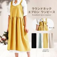 Y's for living ストライプエプロンドレス　 エプロンスカート シャンブレートロ エプロンスカート｜Y's for living +fabric