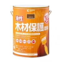 カンペハピオ 油性木材保護塗料（木目を活かした半透明着色仕上）屋外木部専用塗料 防虫、防腐、防カビ ウォルナット 169×223 00247643571030 1缶 | DIY FACTORY ONLINE SHOP