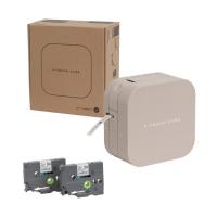 ブラザー販売 ラベルライター（スマホ入力） ラテ 115X61X115mm PT-P300BTLT 1台 | DIY FACTORY ONLINE SHOP