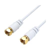 ホーリック 極細アンテナケーブル 5m ホワイト 両側ネジ式コネクタ AC50-485WH | DIY FACTORY ONLINE SHOP