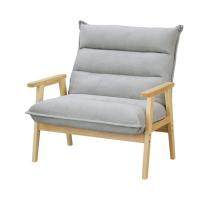 アイリスオーヤマ 105891 1人掛けワイドハイバックソファ グレー LHB-1W 1点 | DIY FACTORY ONLINE SHOP