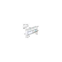 ※法人専用品※ジェフコム バンキャビネット(サイド棚) 幅210×奥行1298×高さ720mm SCT-S05 | DIY FACTORY ONLINE SHOP