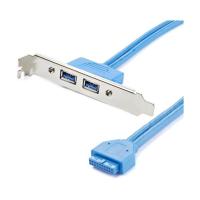STARTEC.COM社 USB増設アダプター/PCケース用/2x Aメス - 20ピン IDC/USB 3.0 USB3SPLATE | DIY FACTORY ONLINE SHOP