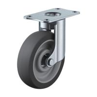 ユーエイ プレート式キャスター自在車６５径エラストマー車輪 EF-65ELSB 1 | DIY FACTORY ONLINE SHOP