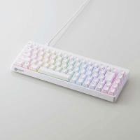 【新品】ELECOM [TK-VK600AWH]ゲーミングキーボード V custom VK600A ホワイト [有線(着脱式) /テンキーレス ] | パソコンショップ ドーム Yahoo!店