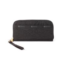 LeSportsac/TECH WALLET WRISTLET 3462/K589 PUFFY BLOSSOMSレスポートサック/ブラック/長財布 | DogLovers.jp1