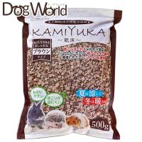 クリーンモフ 小動物用床材 KAMIYUKA（紙床） ブラウン 500g ※お一人様3個まで | ドッグワールド