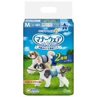 ユニチャーム マナーウェア 男の子用 Mサイズ 小〜中型犬用 42枚入 ※お一人様2個まで | ドッグワールド