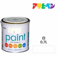 水性塗料 ペンキ アサヒペン 水性多用途EX 白(0.7L)サビ止め剤・防カビ剤配合。日光や雨にも強い。木、鉄、コンクリート、モルタル、プラスチックにも | ドンドンマーケット
