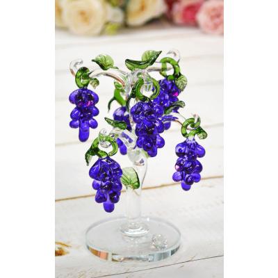 送料無料 クリスタル 葡萄ツリー 高さ16cm プレゼント 綺麗 可愛い