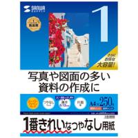 サンワサプライ　インクジェット用スーパーファイン用紙　Ａ４サイズ２５０枚入り | どっとカエールプラスワン