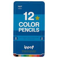 ●トンボ鉛筆　色鉛筆　１２色　丸軸　［Ｎｏ２３］（ブルー） | どっとカエールプラスワン