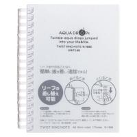 ●リヒトラブ　ＡＱＵＡ　ＤＲＯＰｓ　ツイストノート　Ａ６判　中紙７０枚（乳白） | どっとカエールプラスワン