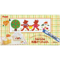 ぺんてる　ファブリックファン 布描きくれよん 小学生 工作 図工 クレヨン イラスト　16色セット | どっとカエールプラスワン