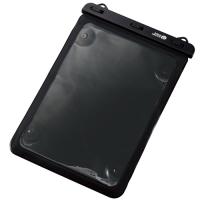 エレコム　タブレット防水ケース　汎用　ＩＰＸ８　吸盤付き　【ｉＰａｄ／Ａｎｄｒｏｉｄ等　タブレット対応】（ブラック） | どっとカエールプラスワン