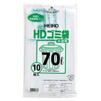 ●シモジマ　ＨＤゴミ袋　容量：７０ｌ　半透明ゴミ袋（１０枚入） | どっとカエールプラスワン