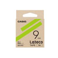 カシオ　ラベルライター　Ｌａｔｅｃｏ専用　詰め替え用テープ　９ｍｍ幅（黄緑テープ黒文字） | どっとカエールプラスワン