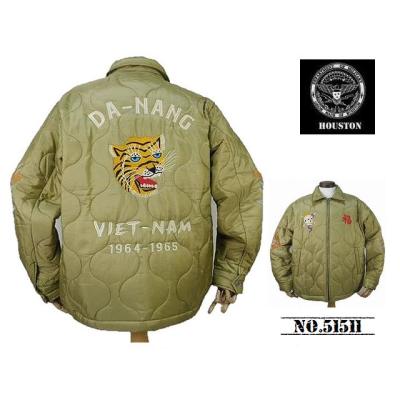 XXL✨大きいサイズ　HOUSTON　ベトジャン　スーベニアジャケット　グリーン ベトジャン houston（ファッション）（サイズ（S/M/L）：3L（XXL））の