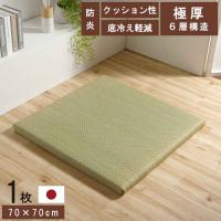 代引不可 置き畳 国産 日本製 い草 6層 約70×70×4.5cm 単品 1枚 IKEHIKO 8340209 | スマホカバー専門店 ドレスマ