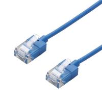 あすつく 代引不可 LANケーブル CAT6A 20m 10Gbps スーパースリム 高速光通信対応 爪折れ防止 ブルー エレコム LD-GPASS/BU20 | スマホカバー専門店 ドレスマ