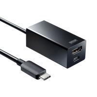 あすつく 代引不可 USB Type-Cハブ付 HDMI変換アダプタ サンワサプライ USB-3TCH34BK | スマホカバー専門店 ドレスマ