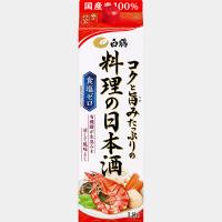 白鶴 白鶴酒造 コクと旨みたっぷりの料理の日本酒（食塩無添加）1800ｍｌ（1.8L）パック１ケース（6本入） | ドリンク専門店雫