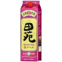 田苑酒造 田苑(でんえん)金ラベル 本格樽貯蔵芋焼酎 25度 1.8Lパック(1800ml)１ケース６本 | ドリンク専門店雫