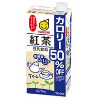 豆乳飲料 紅茶 カロリー50％オフ 1L(1000ml) 1ケース（6本入）マルサン　×　2ケース | ドリンク専門店雫