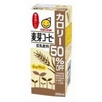 豆乳飲料 麦芽コーヒー カロリー50％オフ 200ｍｌ 1ケース（24本入)マルサン　×　2ケース | ドリンク専門店雫