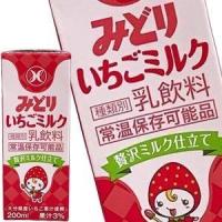 九州乳業 みどり いちごミルク 200ml紙パック×24本 [賞味期限：製造から90日] 【4〜5営業日以内に出荷】 ドリンク屋PayPayモール店 - 通販 - PayPayモール