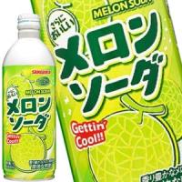 サンガリア メロンソーダボトル 500gボトル缶×48本 24本×2箱  賞味期限:4ヶ月以上 北海道、沖縄、離島は送料無料対象外 送料無料 【5〜8営業日以内に出荷】 | ドリンク屋 Yahoo!ショッピング店