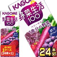 カゴメ 野菜生活100 ベリーサラダ 200ml紙パック×24本 [送料無料] 【3〜4営業日以内に出荷】 | ドリンク屋 Yahoo!ショッピング店