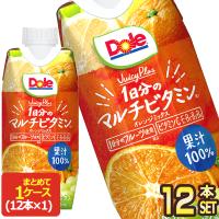 メグミルク Dole Juicy Plus 1日分のマルチビタミン オレンジジュース 果汁100％ 330mlボトル缶×12本【3〜4営業日以内に出荷】[送料無料] | ドリンク屋 Yahoo!ショッピング店