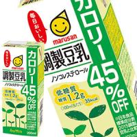 マルサンアイ 豆乳飲料 調整豆乳カロリー45%オフ 200ml×96本[24本×4箱][賞味期限：製造より120日]【3〜4営業日以内に出荷】 送料無料 | ドリンク屋 Yahoo!ショッピング店