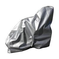 (W2395)風で飛ばない車椅子カバー / シルバー 裾絞り式・収納袋付(cm-410113)[1枚] | ドクターマート介護用品