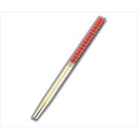 62-6446-98 竹製 歌舞伎菜箸 赤 36cm 【1個】(as1-62-6446-98) | ドクターマート衛生用品