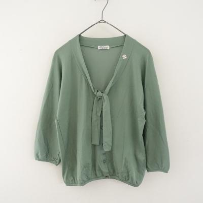 Sally Scott フラワー刺繍 太畝コーデュロイ ノーカラージャケット