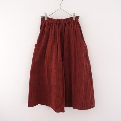 ヤンマ産業　天日干しリネンキュロットパンツ RED 美品 YAMMA キュロット｜ボトムス、パンツ｜ファッション おすすめ人気商品