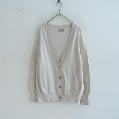 美品｜MARGARET HOWELL コットン リネン Vネック カーディガンL MHL マーガレットハウエル コットンリネン Vネック カーディガン